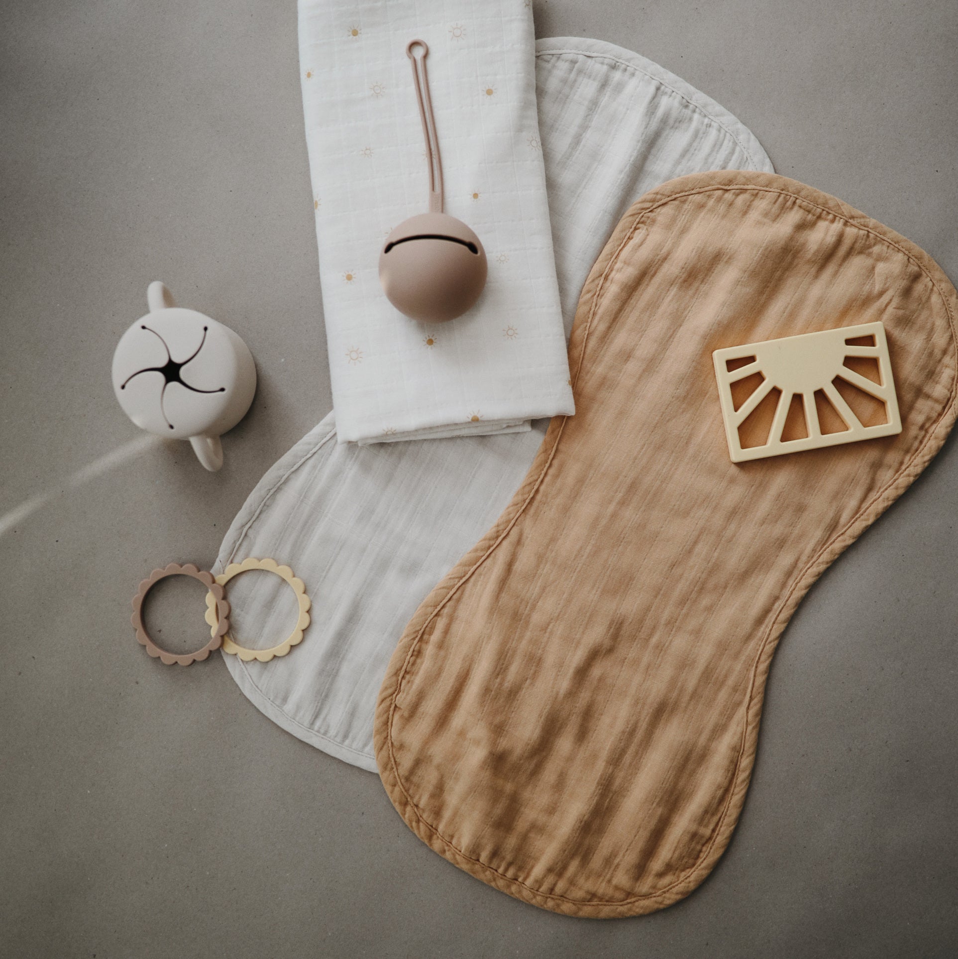 Baby Organic Cotton Muslin Burp Cloth 2-Pack Mushie