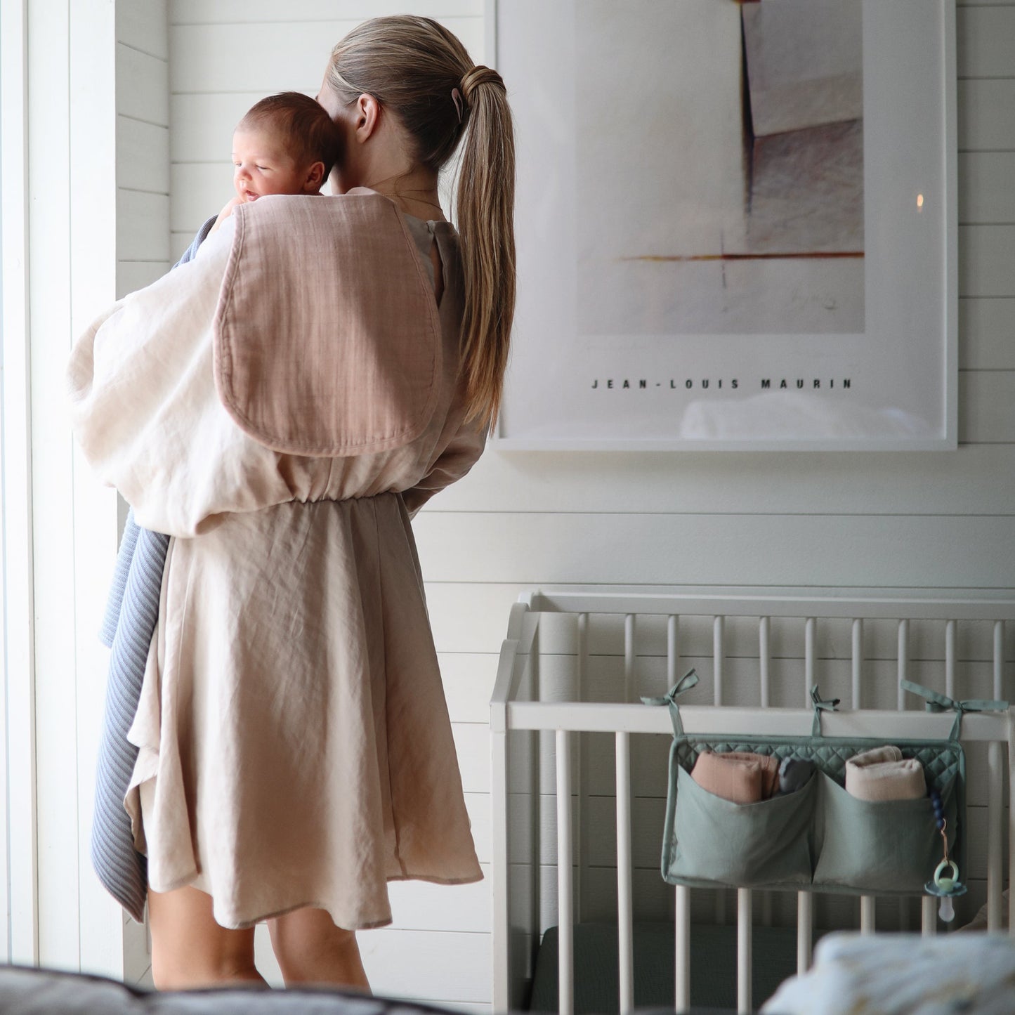 Baby Organic Cotton Muslin Burp Cloth 2-Pack Mushie