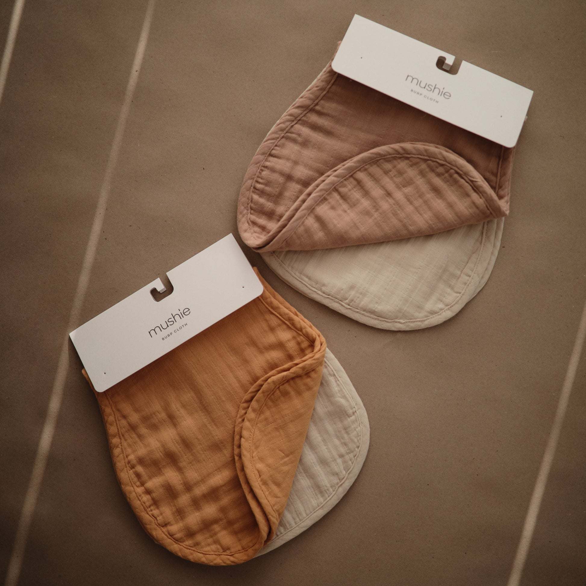 Baby Organic Cotton Muslin Burp Cloth 2-Pack Mushie