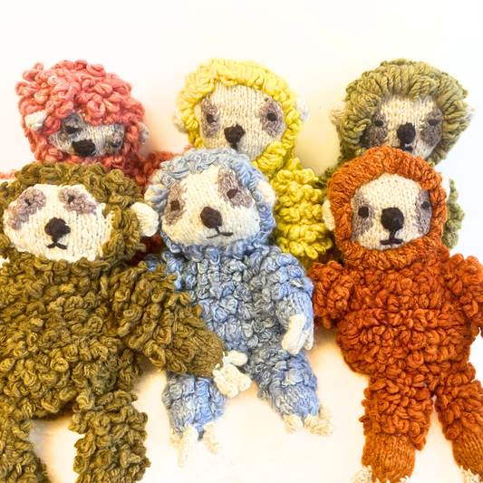 Baby Wool Knit Buddy  | 2 Sloth Gift Set finn + emma