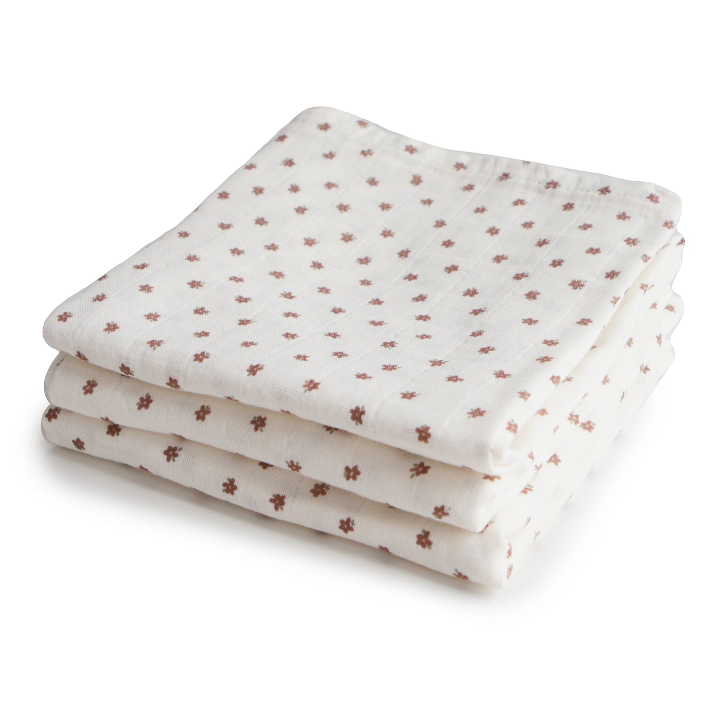 Baby Organic Cotton Muslin Cloths 3-Pack Mushie