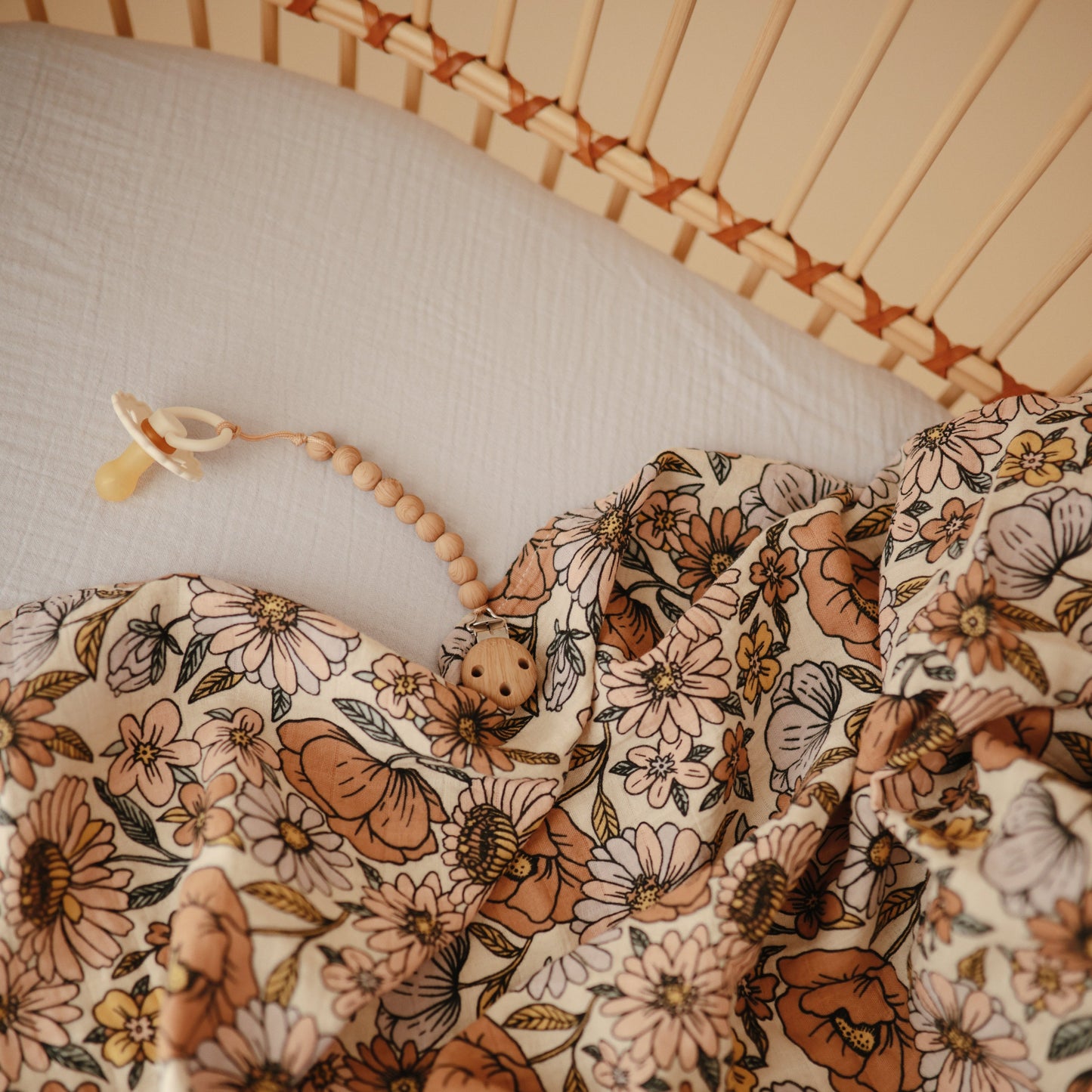 Baby Organic Cotton Muslin Swaddle Blanket Mushie