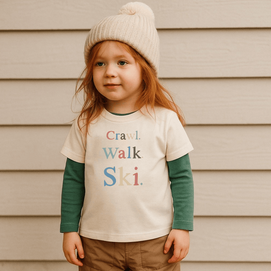 Baby graphic tee | crawl walk ski finn + emma