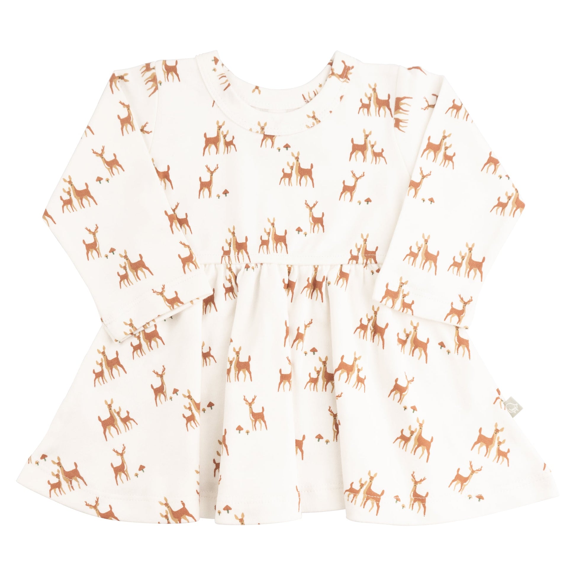 Baby long sleeve twirl dress | deer to my heart finn + emma