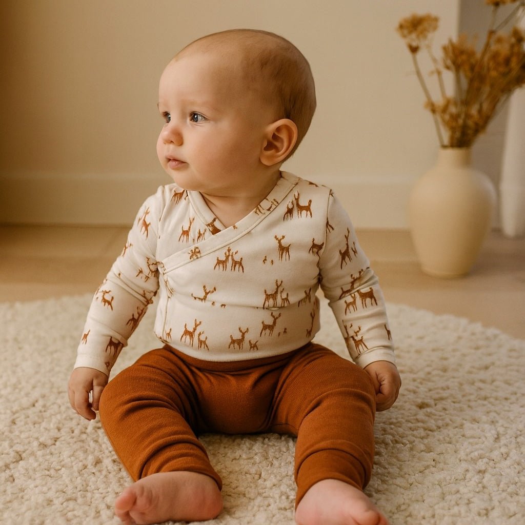 Baby long bodysuit | deer to my heart finn + emma