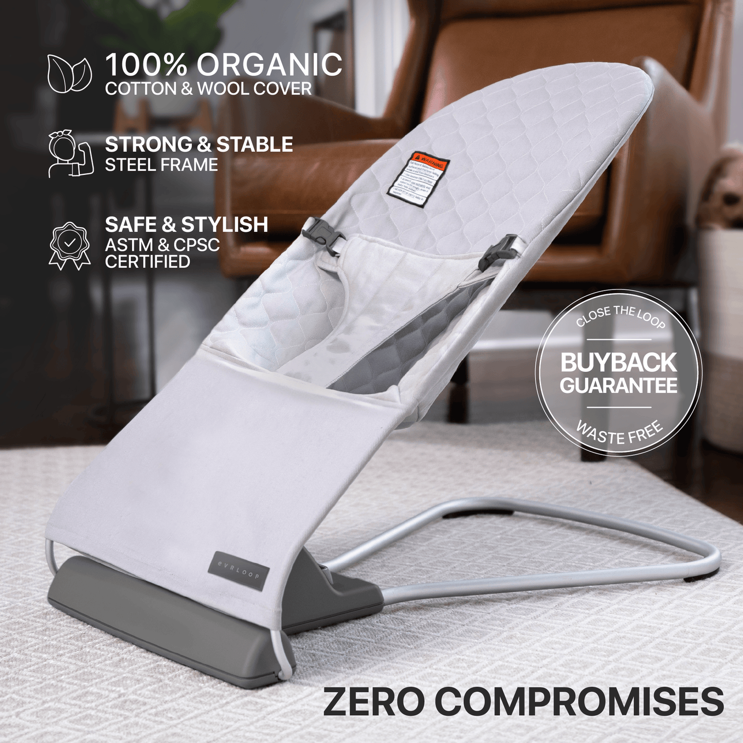 Baby Organic Baby Bouncer evrloop