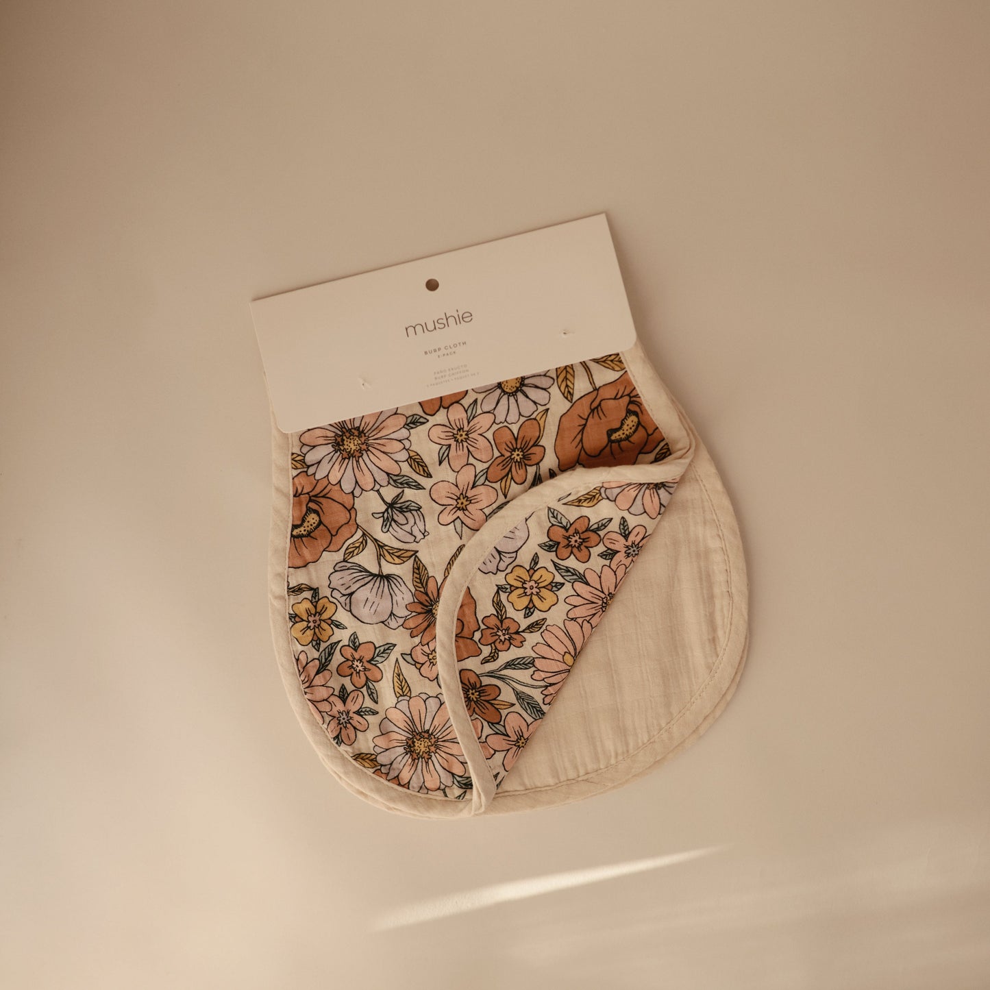 Baby Organic Cotton Muslin Burp Cloth 2-Pack Mushie