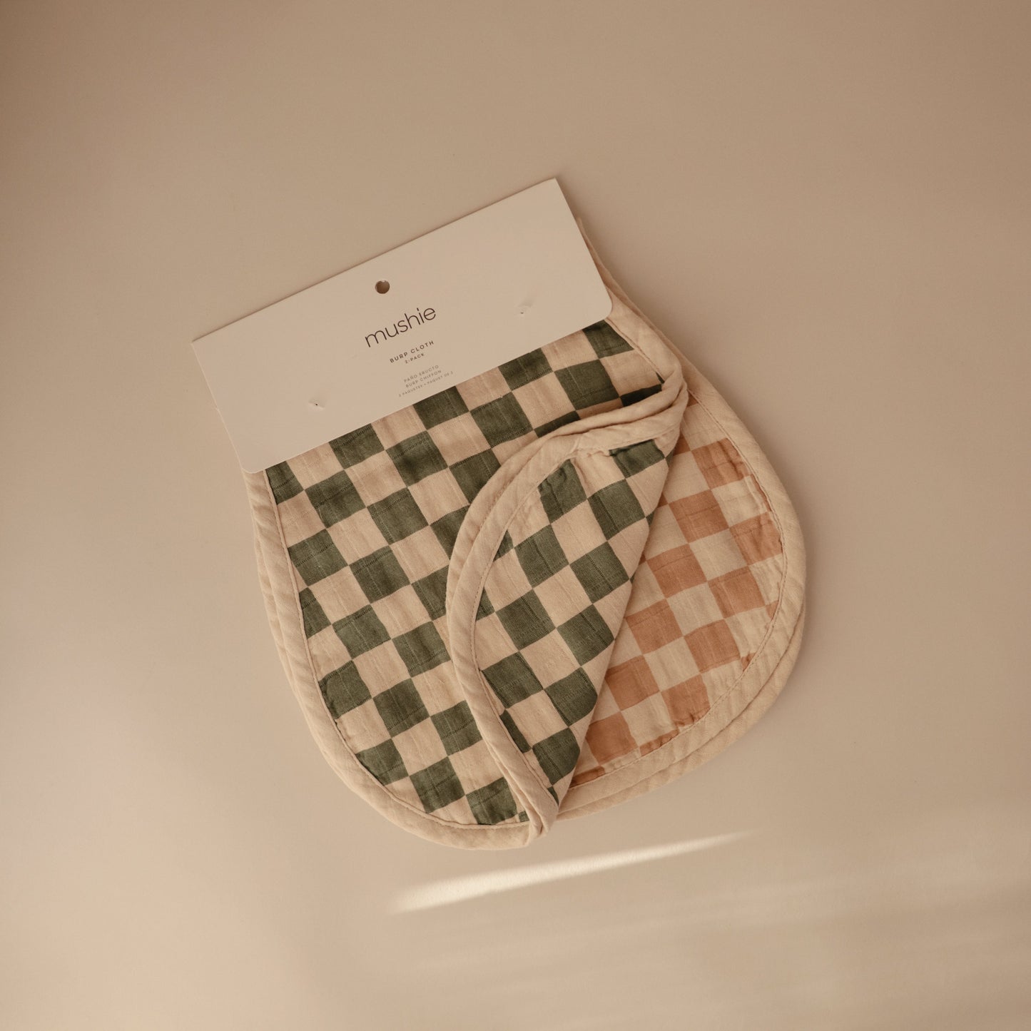 Baby Organic Cotton Muslin Burp Cloth 2-Pack Mushie