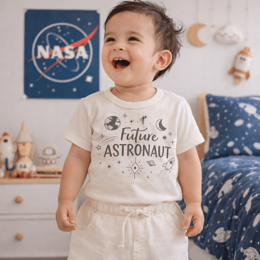 Baby graphic tee | future astronaut finn + emma
