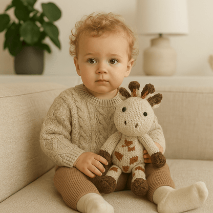 Baby Wool Knit Buddy  | Gerald the Giraffe finn + emma