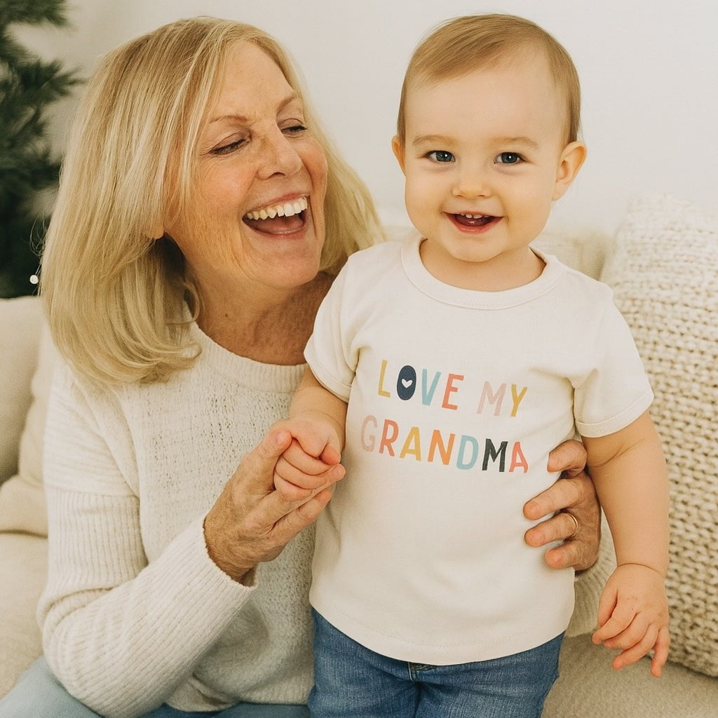 Baby graphic tee | love grandma finn + emma