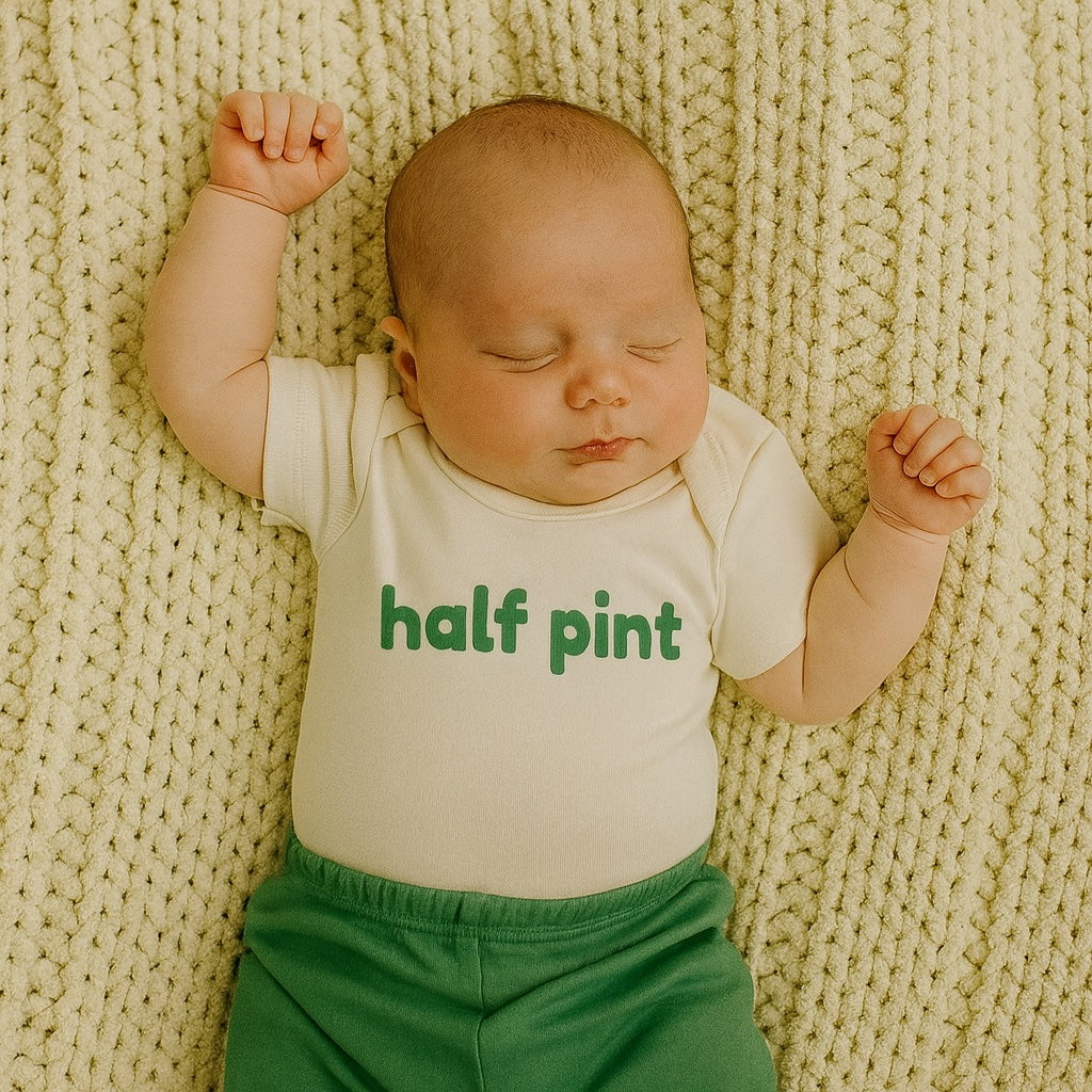 Baby graphic bodysuit | half pint finn + emma