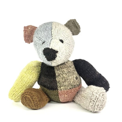 Baby Wool Knit Buddy  | Dee Patchwork Bear finn + emma