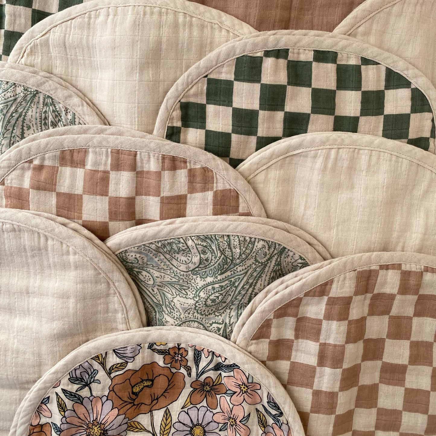 Baby Organic Cotton Muslin Burp Cloth 2-Pack Mushie