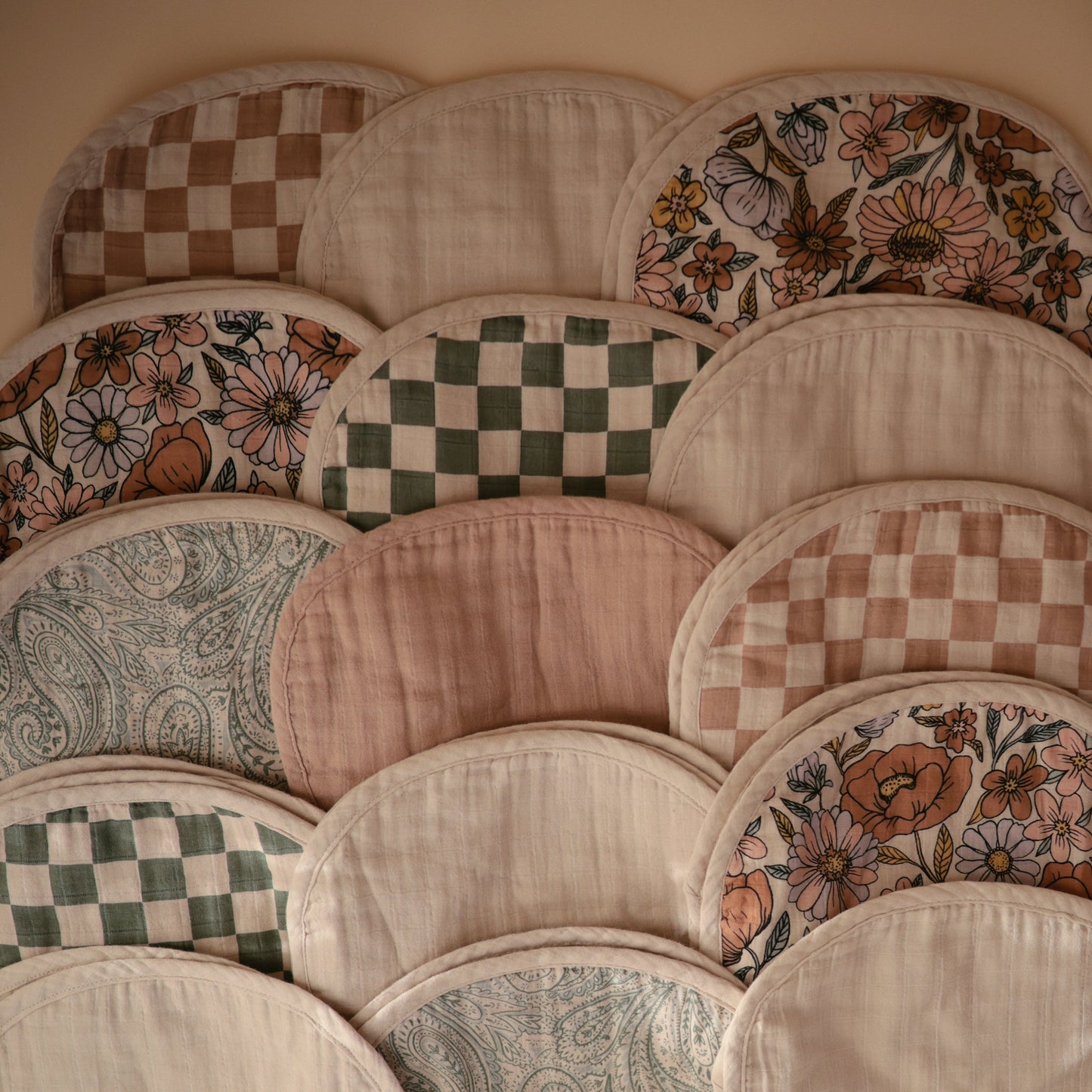 Baby Organic Cotton Muslin Burp Cloth 2-Pack Mushie