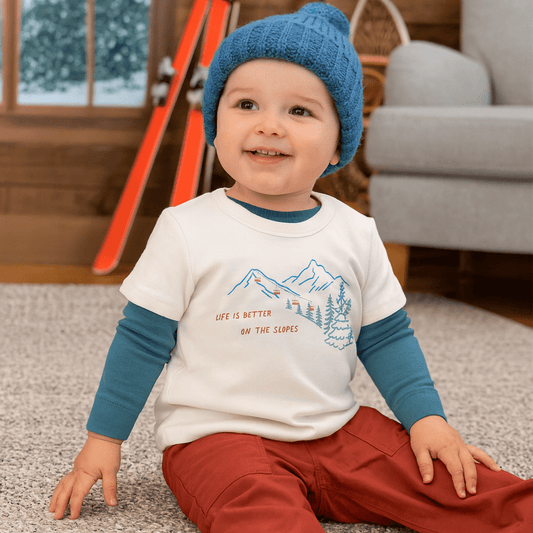 Baby graphic tee | on the slopes finn + emma