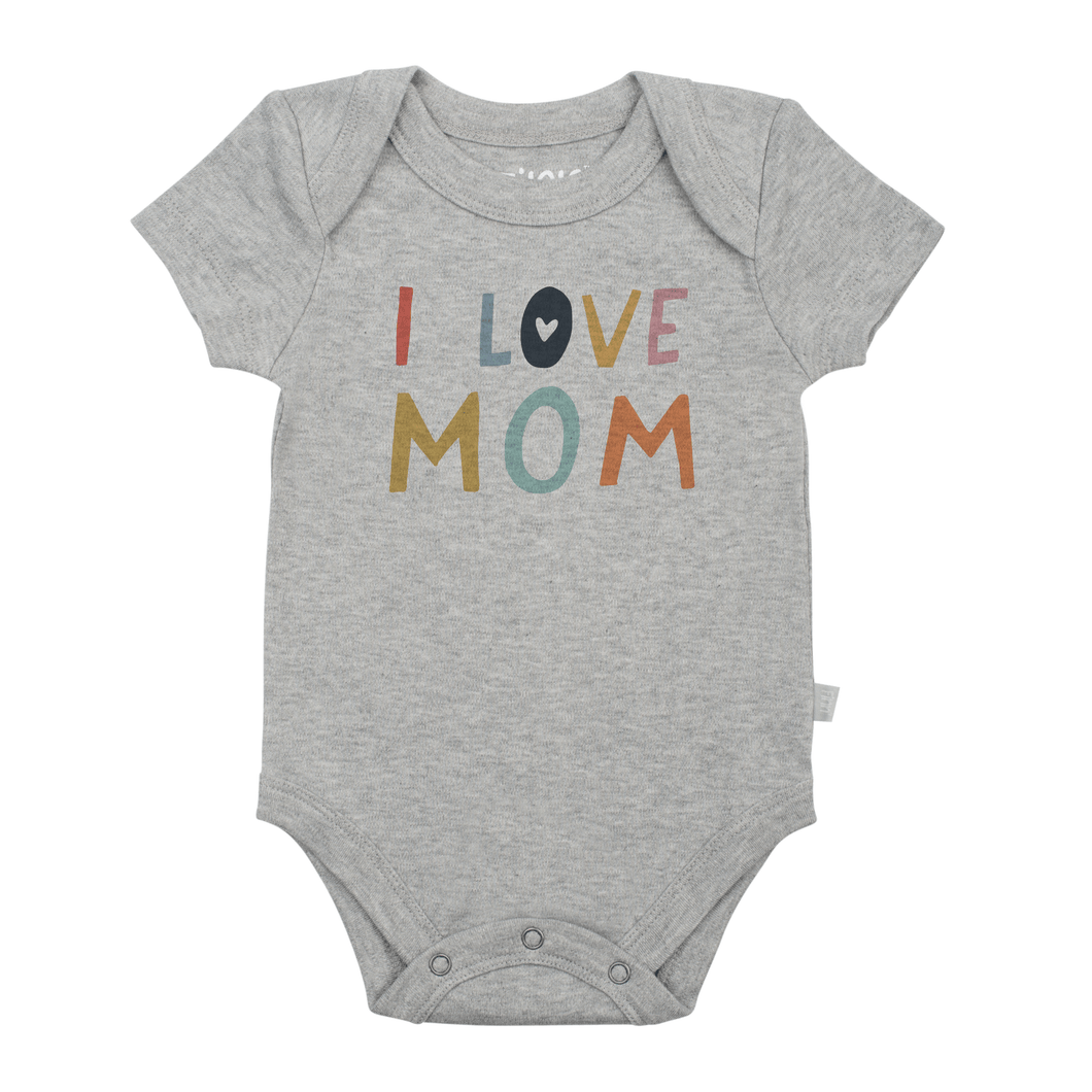 Baby graphic bodysuit | love mom heather finn + emma