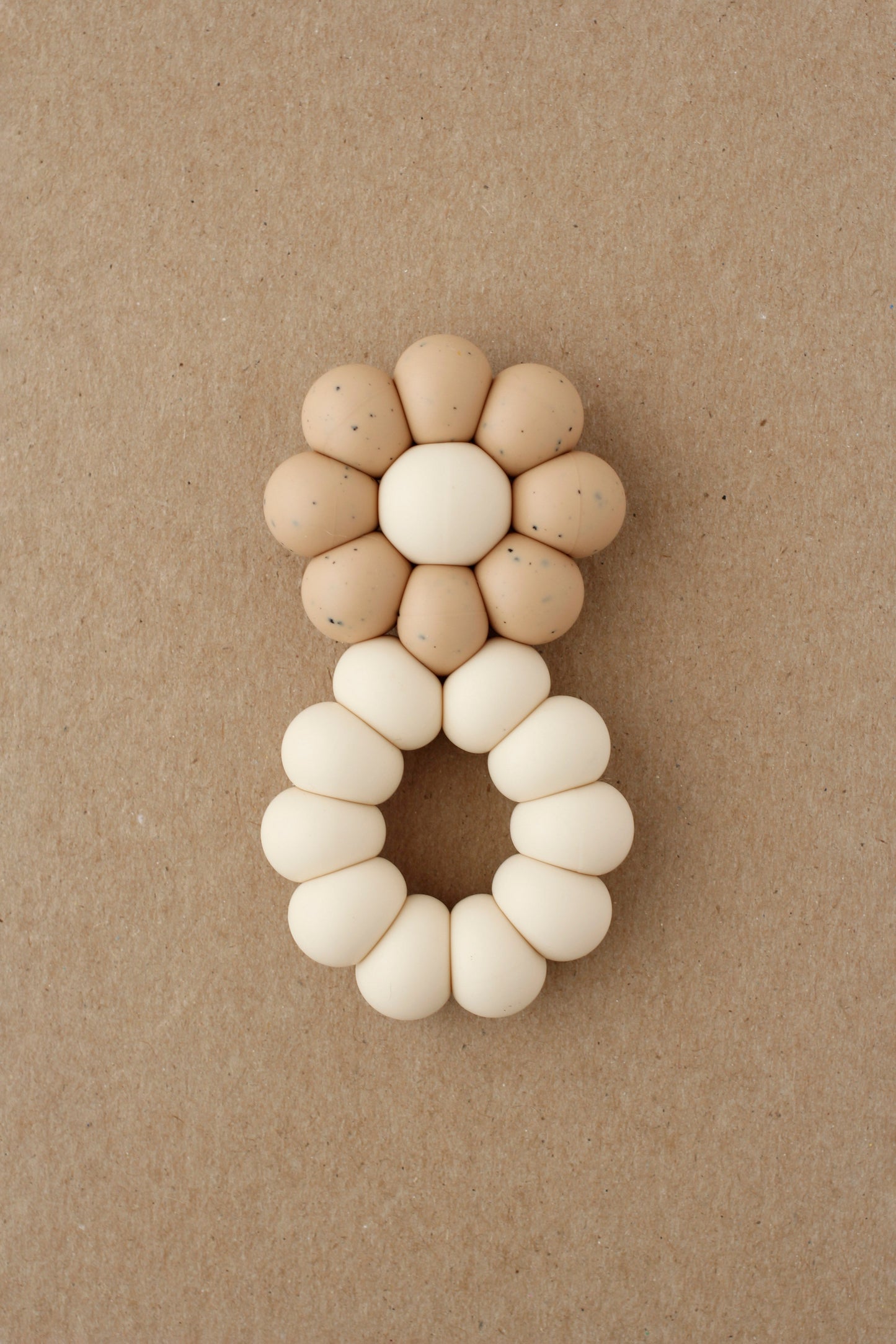 Baby Freezer Teether - Chamomile | Speckled Cappuccino littleCHEW