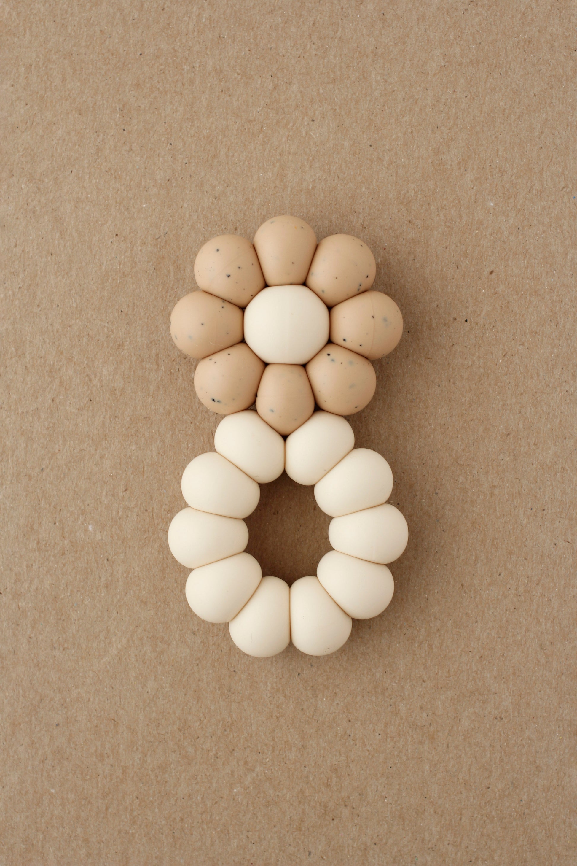 Baby Freezer Teether - Chamomile | Speckled Cappuccino littleCHEW