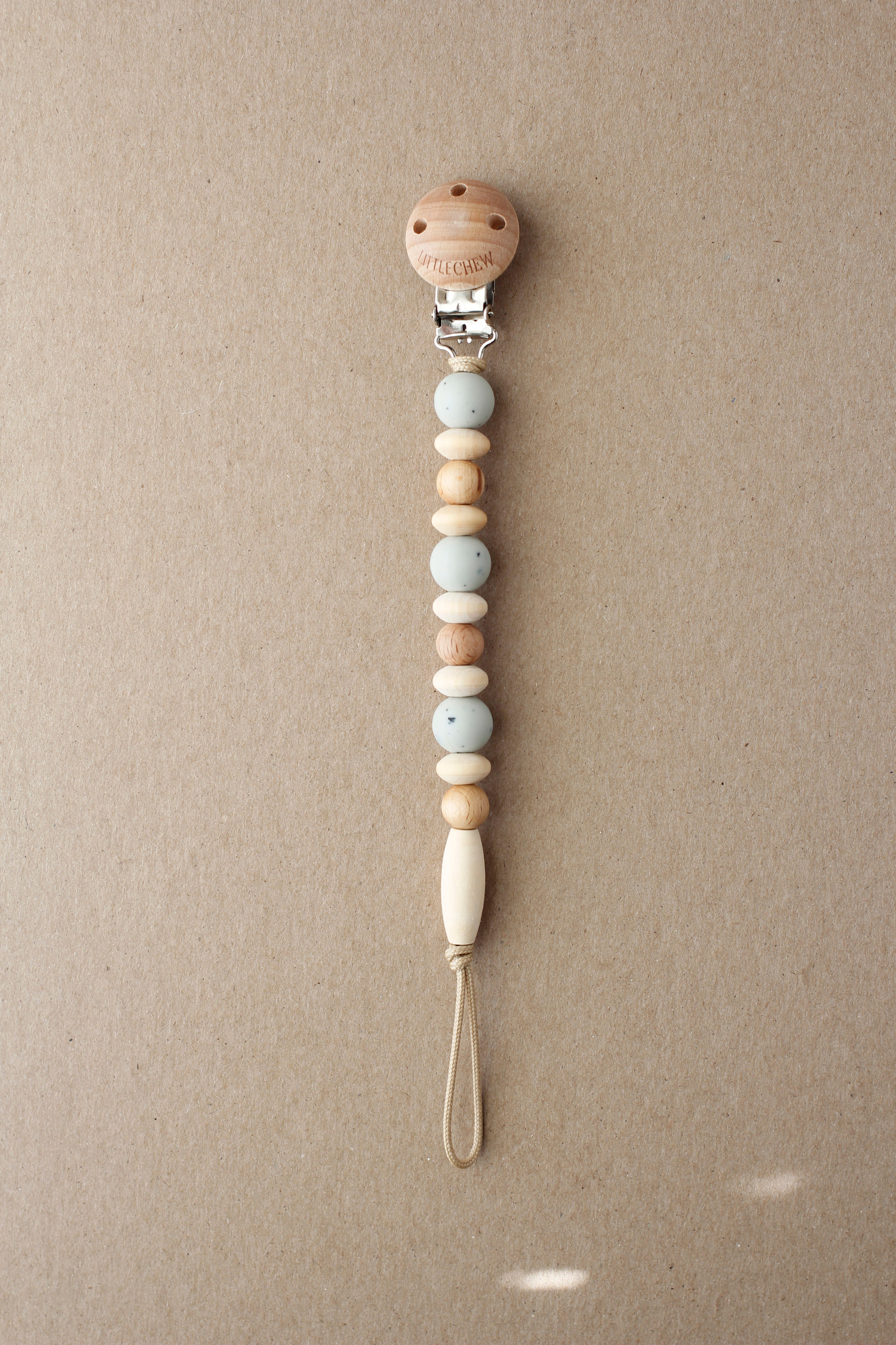 Pacifier Clip - Omar | Speckled Soft Sage – Finn + Emma