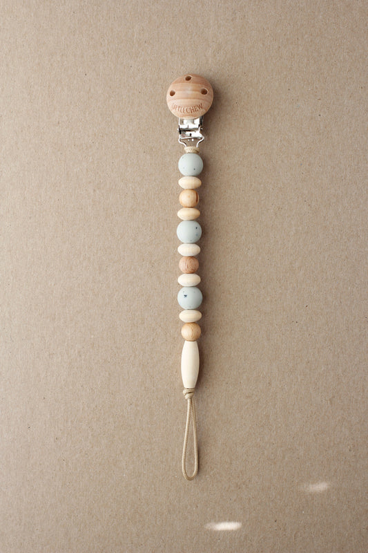 Baby Pacifier Clip - Omar | Speckled Soft Sage littleCHEW