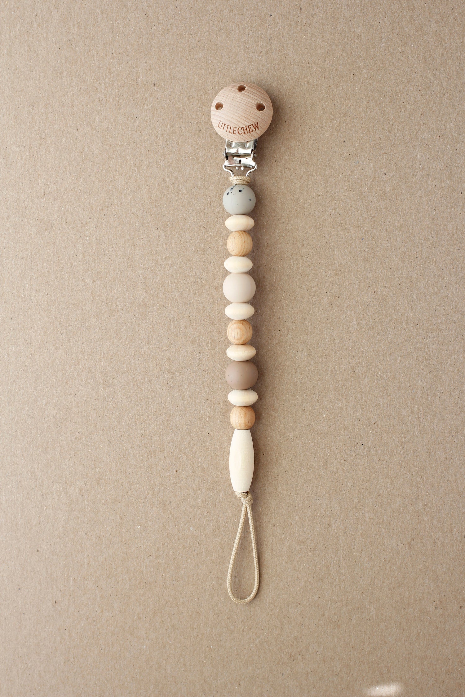 Baby Pacifier Clip - Omar | Ash littleCHEW