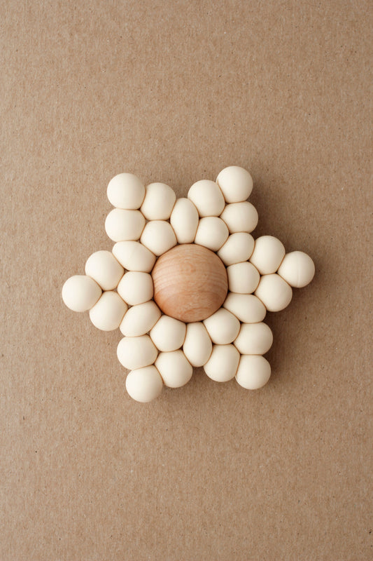 Baby Star Teether - Cream littleCHEW