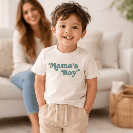 Baby graphic tee | mamas boy finn + emma