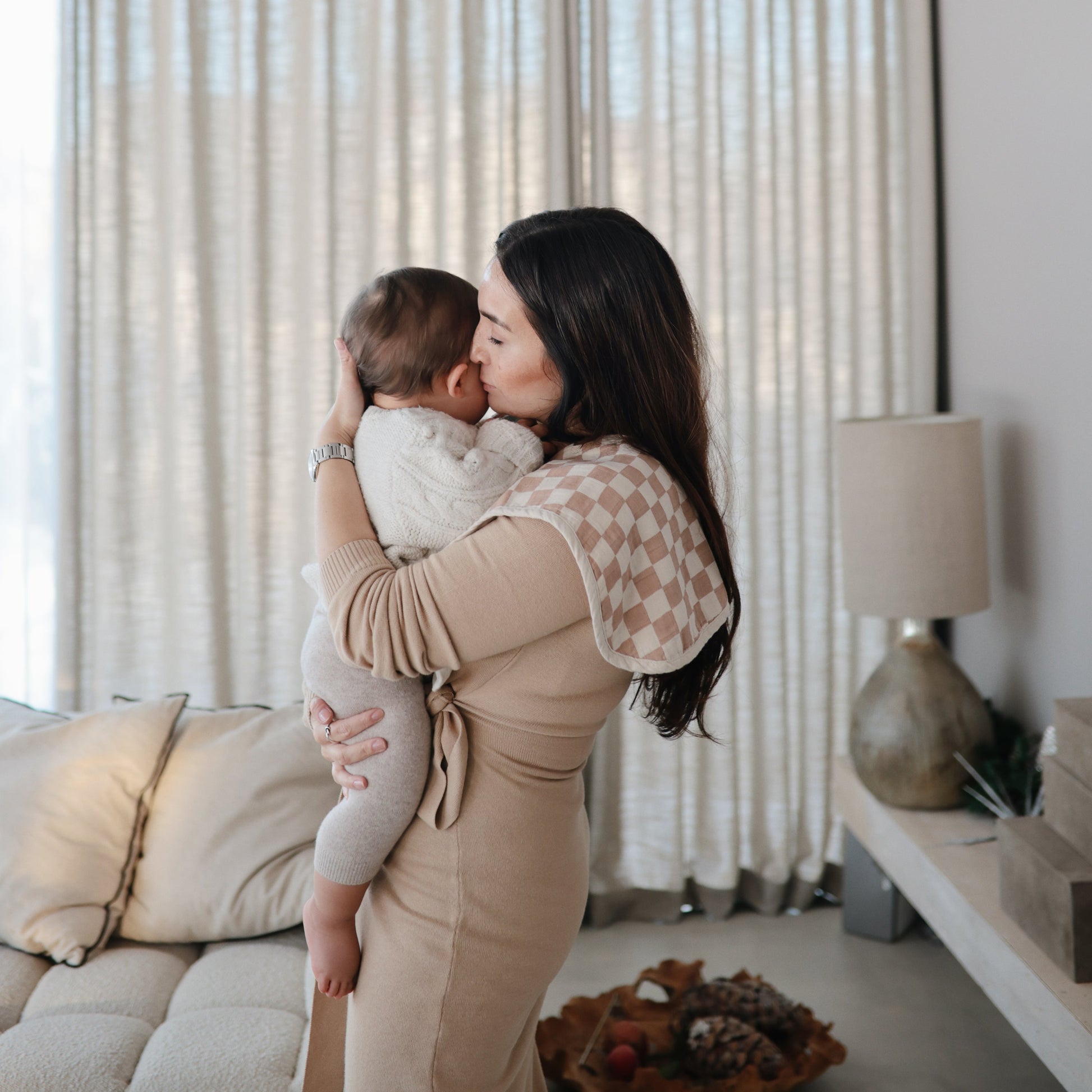 Baby Organic Cotton Muslin Burp Cloth 2-Pack Mushie