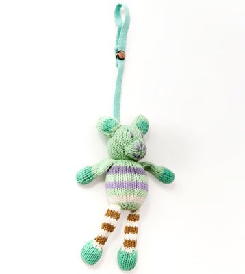 Baby knit stroller toy | sophia the mouse finn + emma