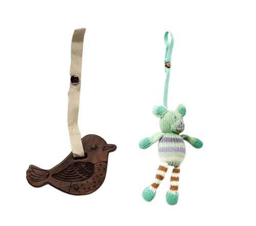 Baby 2 pc. stroller toys | sophia + bird finn + emma