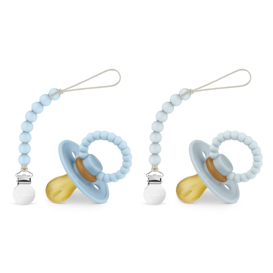 Baby Luladream Pacifier and Clip Sets Bleu La La