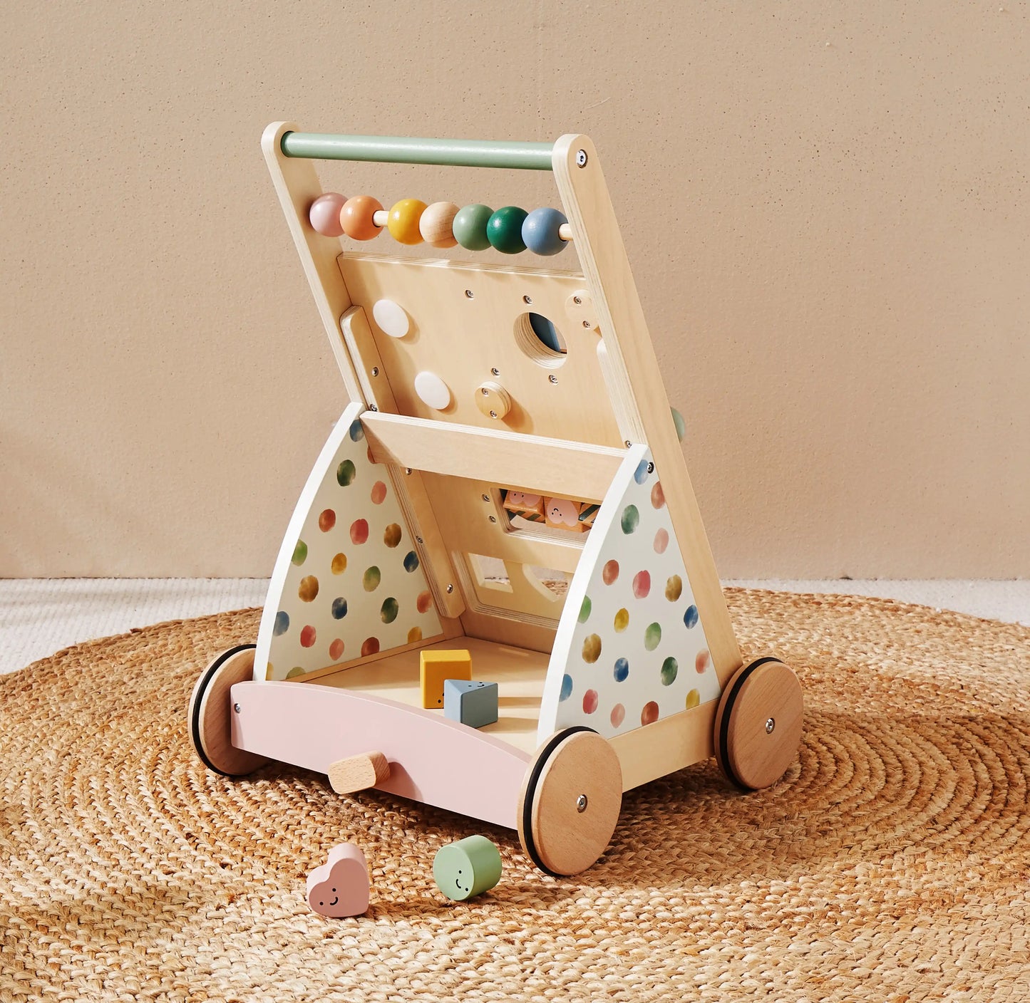 Baby Tiny Land® Versatile Natural Wooden Baby Walker Tiny Land INC