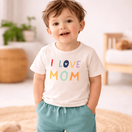 Baby graphic tee | love mom finn + emma