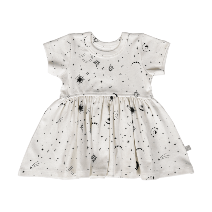 Baby short sleeve twirl dress | celestial finn + emma