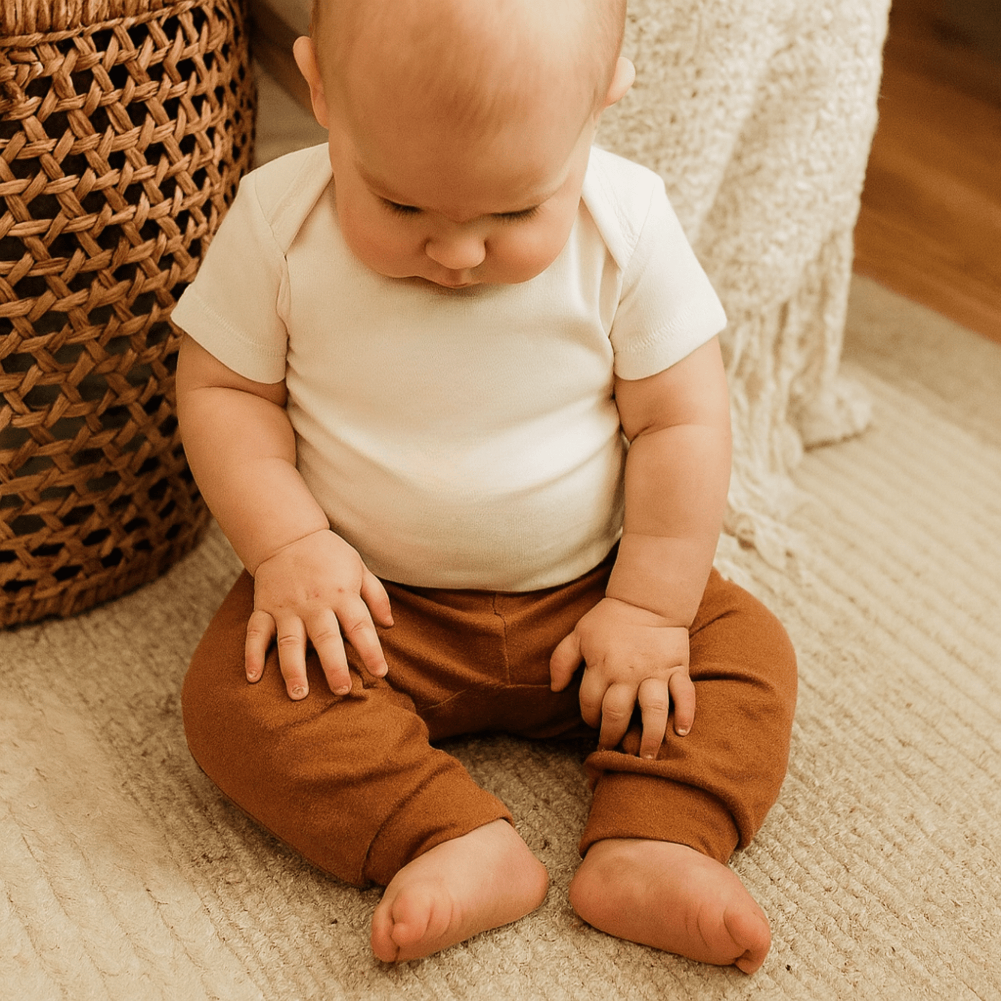 Baby cuffed pants | cinnamon finn + emma