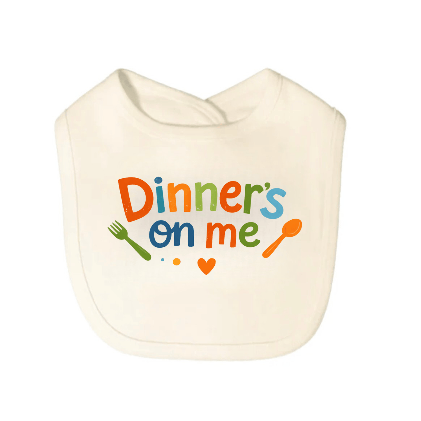 Baby graphic bib | dinners on me finn + emma