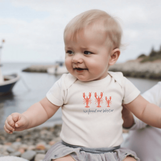 Baby graphic bodysuit | We Found Our Lobster finn + emma