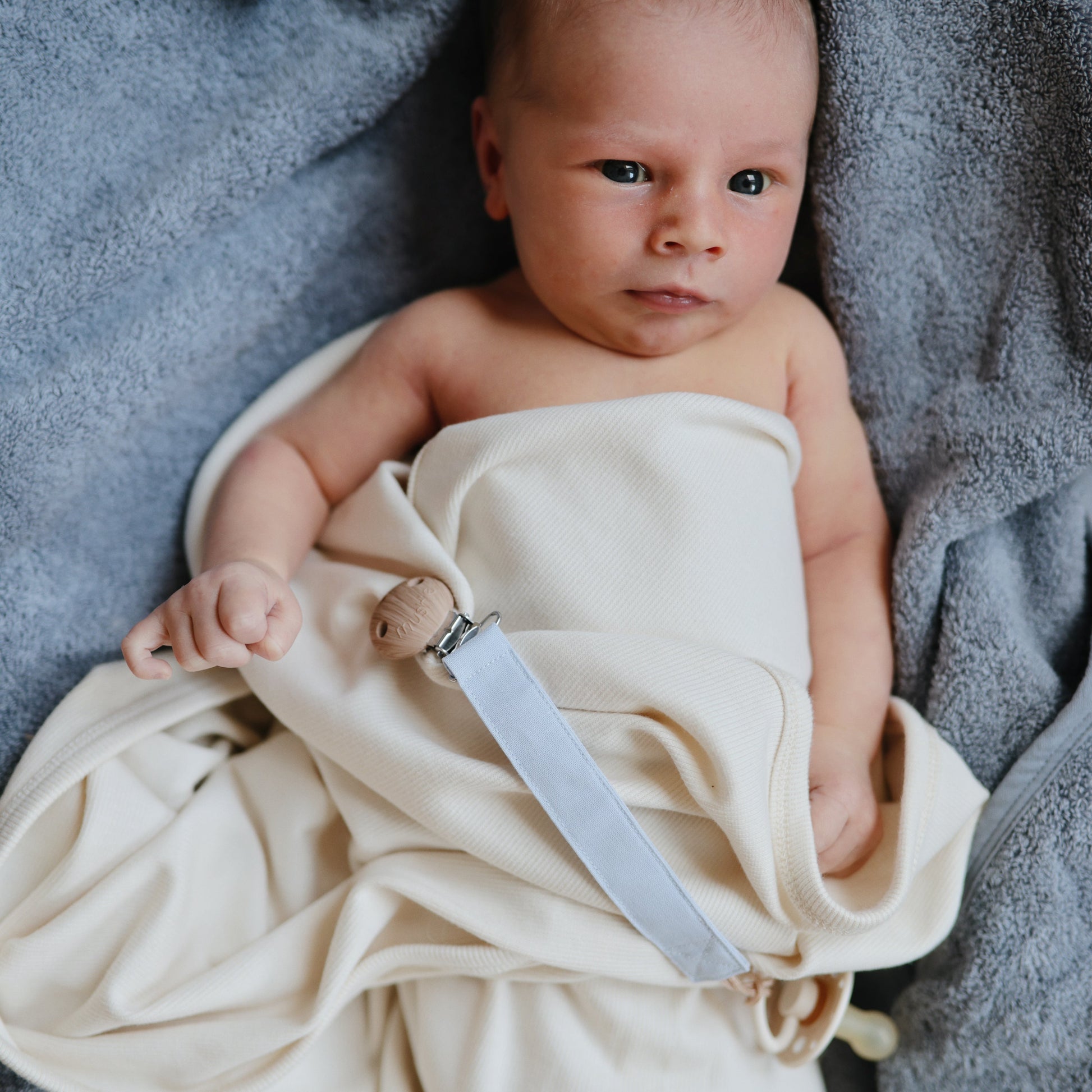 Baby Ribbed Baby Blanket Mushie