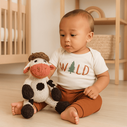 Baby Wool Knit Buddy  | Willa the Cow finn + emma