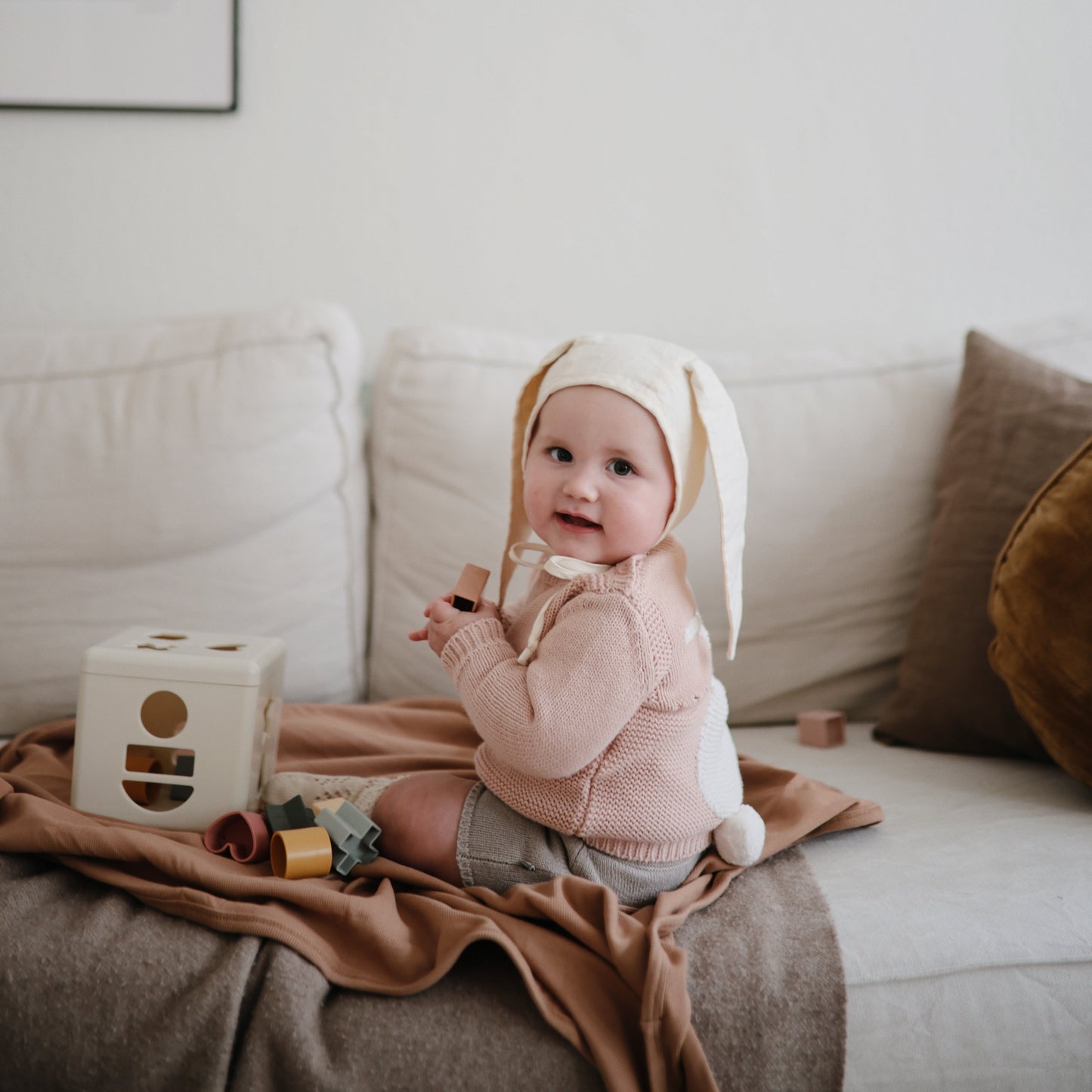 Baby Ribbed Baby Blanket Mushie