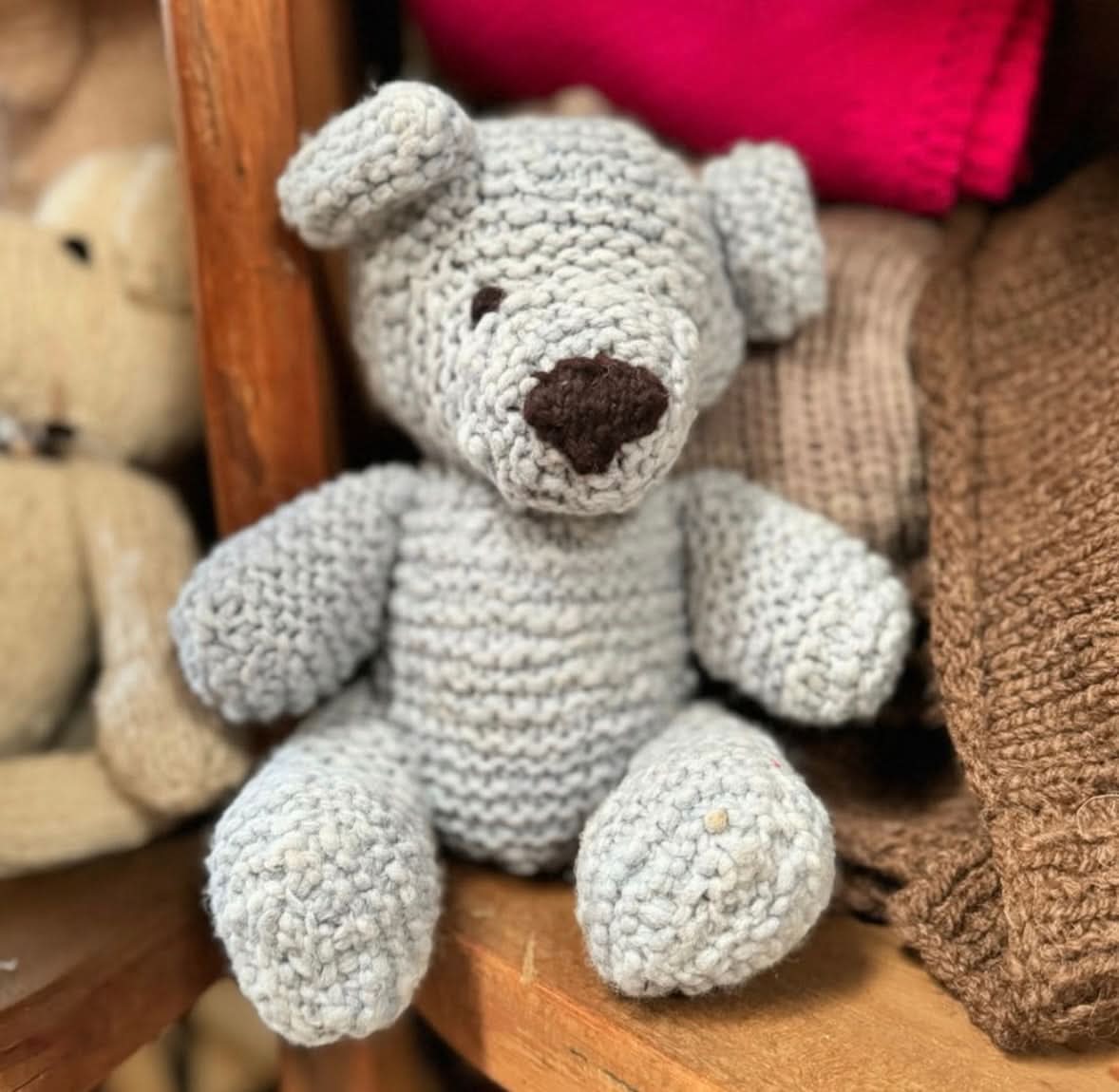 Baby Wool Knit Buddy  | Zee the Blue Bear finn + emma