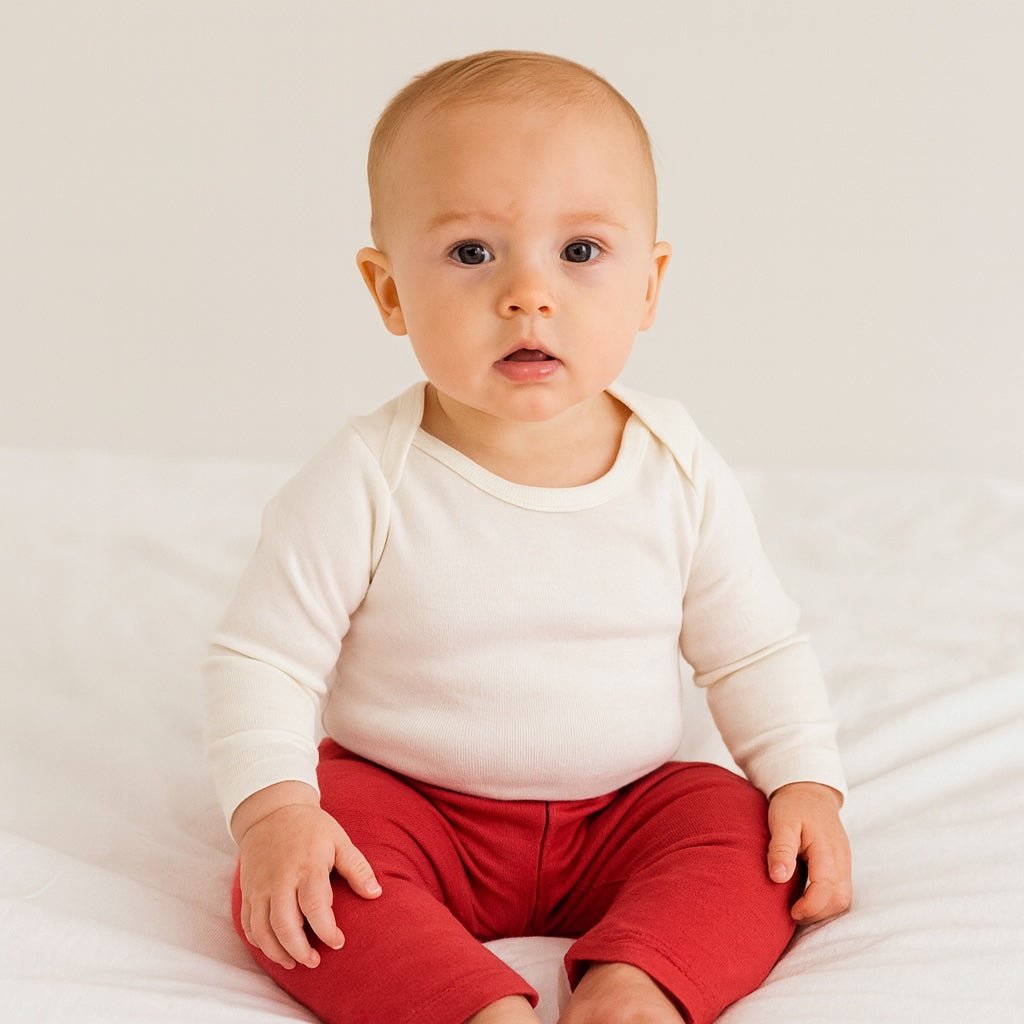 Baby comfy pant | cherry red finn + emma