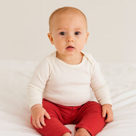 Baby comfy pant | cherry red finn + emma