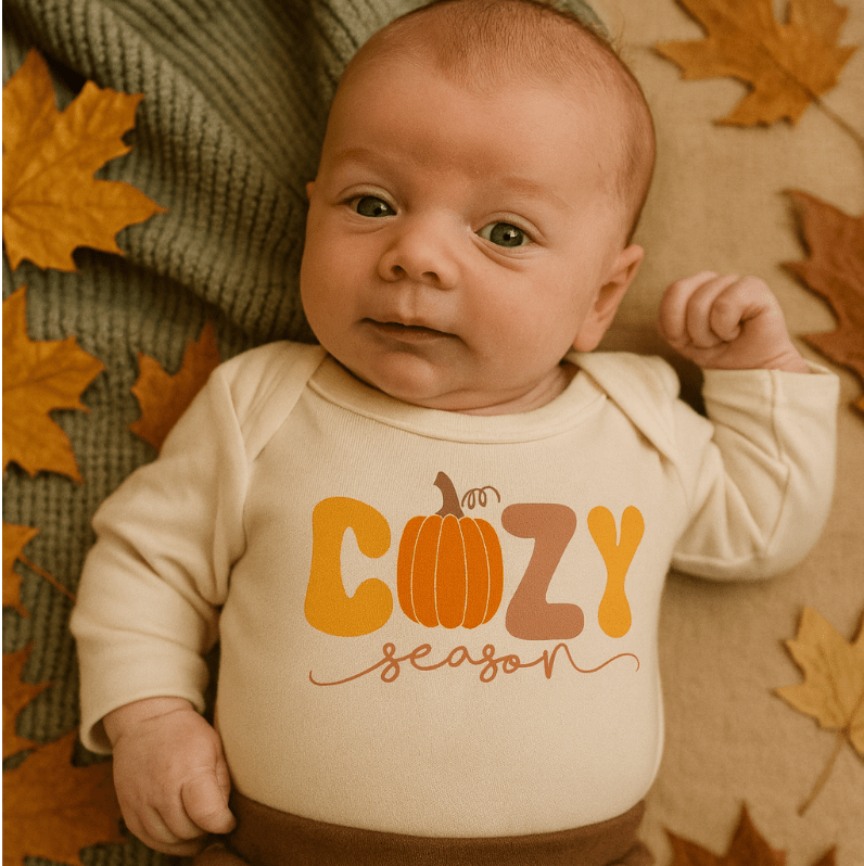 Baby graphic bodysuit | cozy season (long sleeve) finn + emma