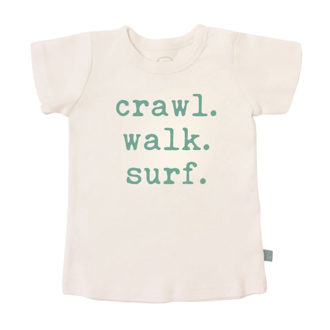 Baby graphic tee | crawl walk surf finn + emma