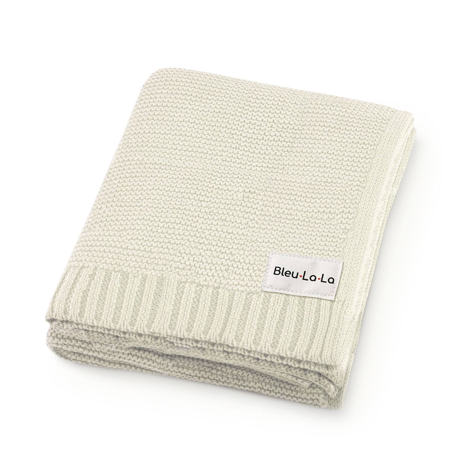 Baby Heritage Knit - 100% Organic Cotton Luxury Knit Baby Swaddle Bleu La La