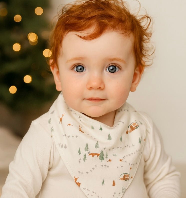 Baby kerchief bib | into the woods finn + emma