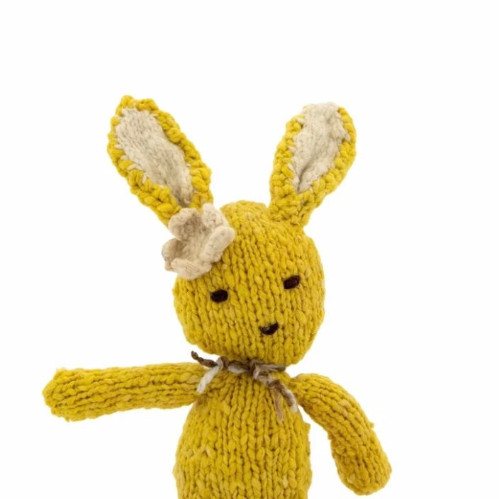 Baby Wool Knit Buddy  | Ditsy Rabbit (LARGE) finn + emma