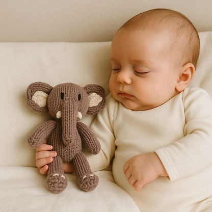 Baby Knit Buddy  | Peanut the elephant finn + emma